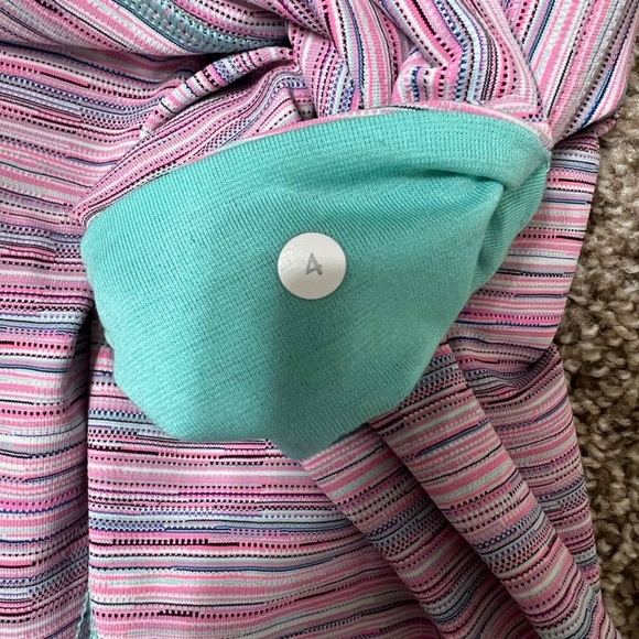 Lululemon Wunder Under Crop III *Luxtreme Cyber Stripe Flash Light Menthol - Picture 2 of 3